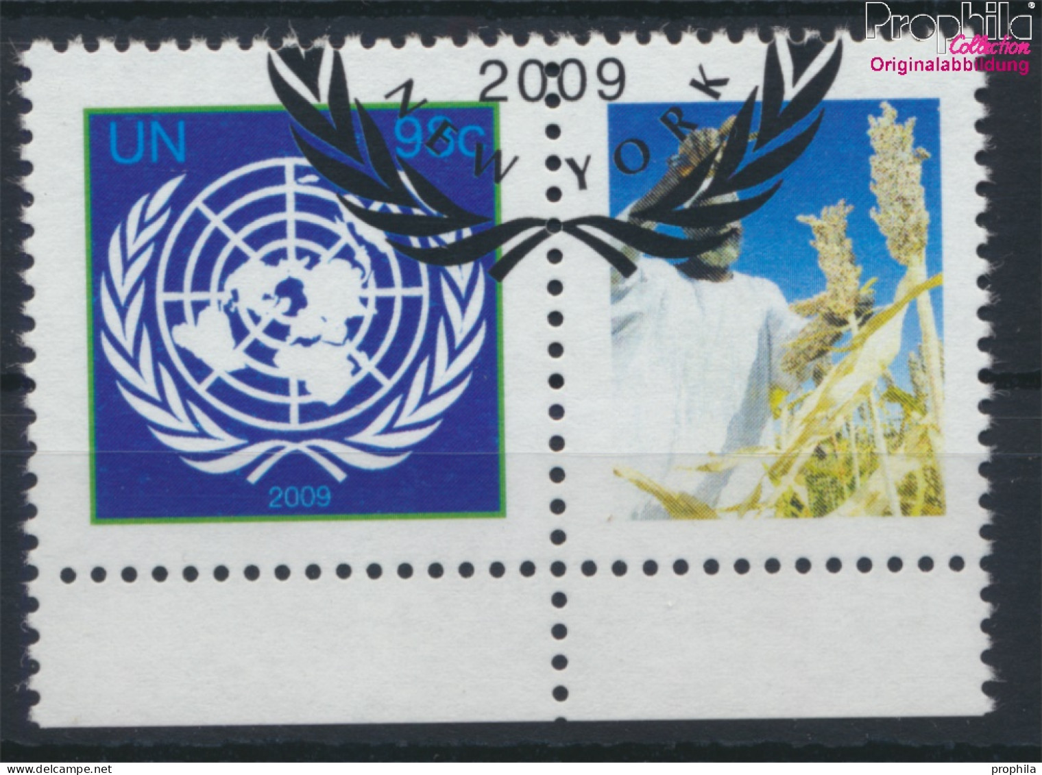 UNO - New York 1161C Zf Mit Zierfeld (kompl.Ausg.) Gestempelt 2009 Klimagipfel (10063433 - Used Stamps