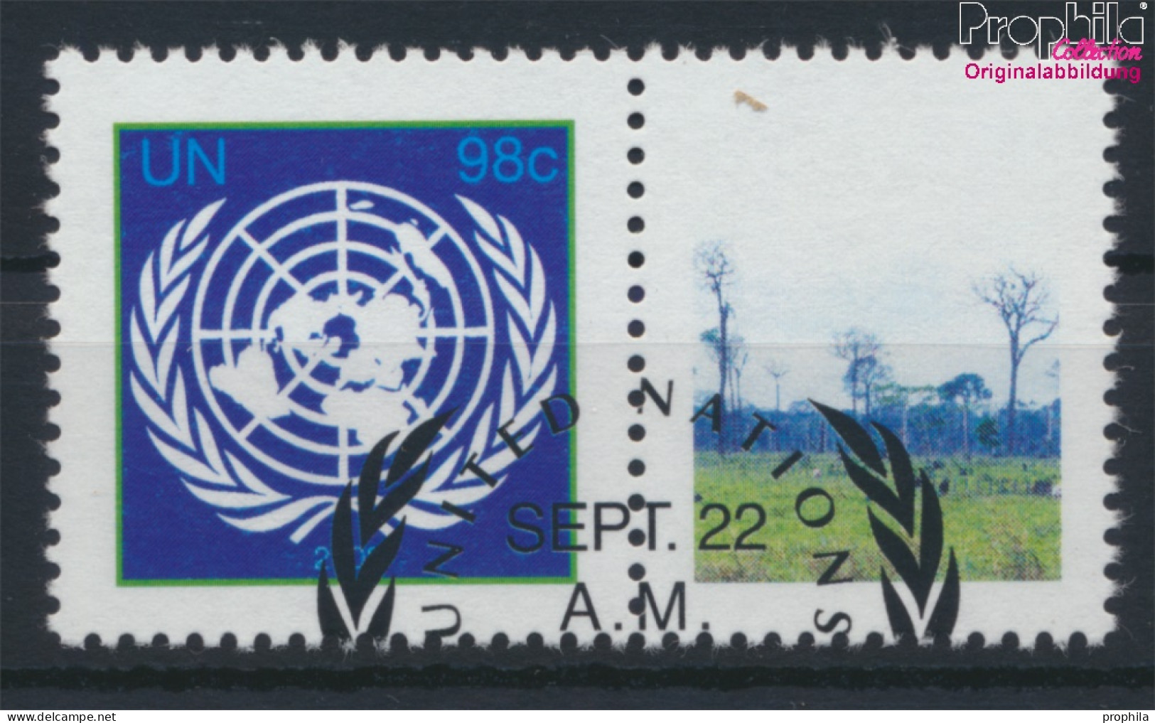 UNO - New York 1161C Zf Mit Zierfeld (kompl.Ausg.) Gestempelt 2009 Klimagipfel (10063435 - Used Stamps