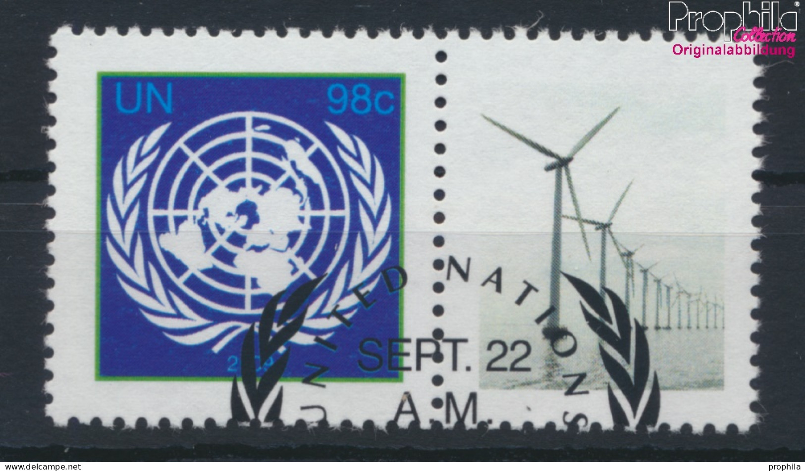 UNO - New York 1161C Zf Mit Zierfeld (kompl.Ausg.) Gestempelt 2009 Klimagipfel (10063439 - Used Stamps