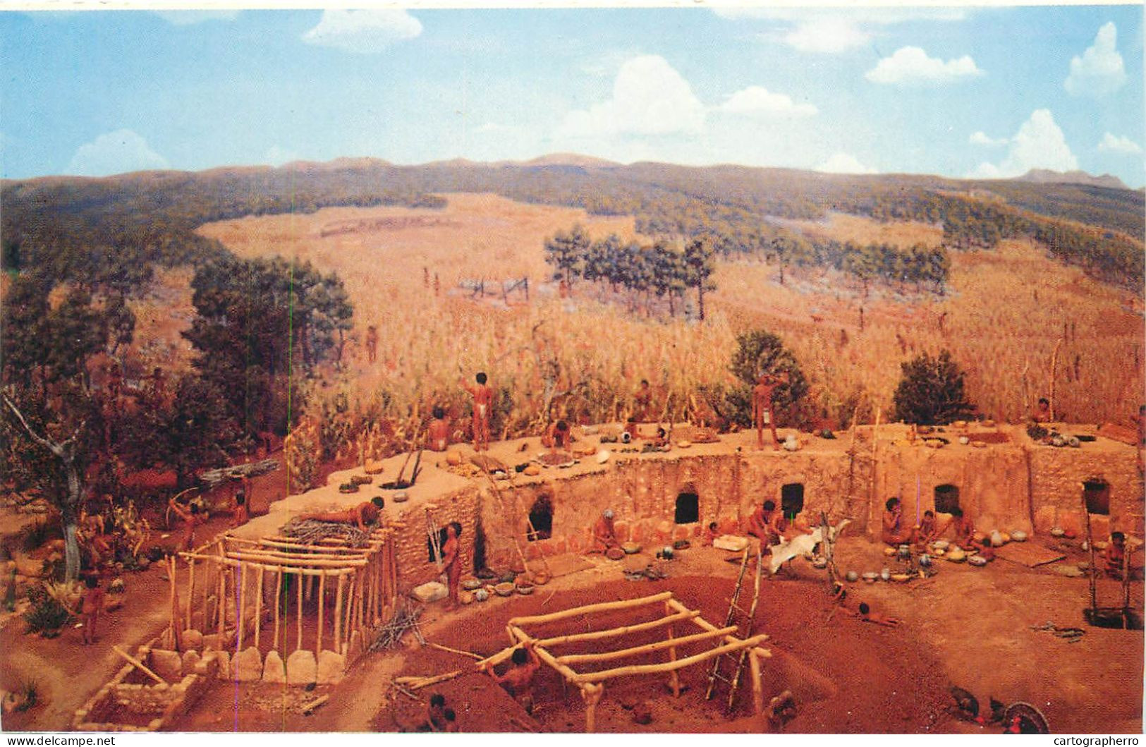 Postcard United States OK Oklahoma Oklahoma City Pueblo Period Mesa Verde - Oklahoma City