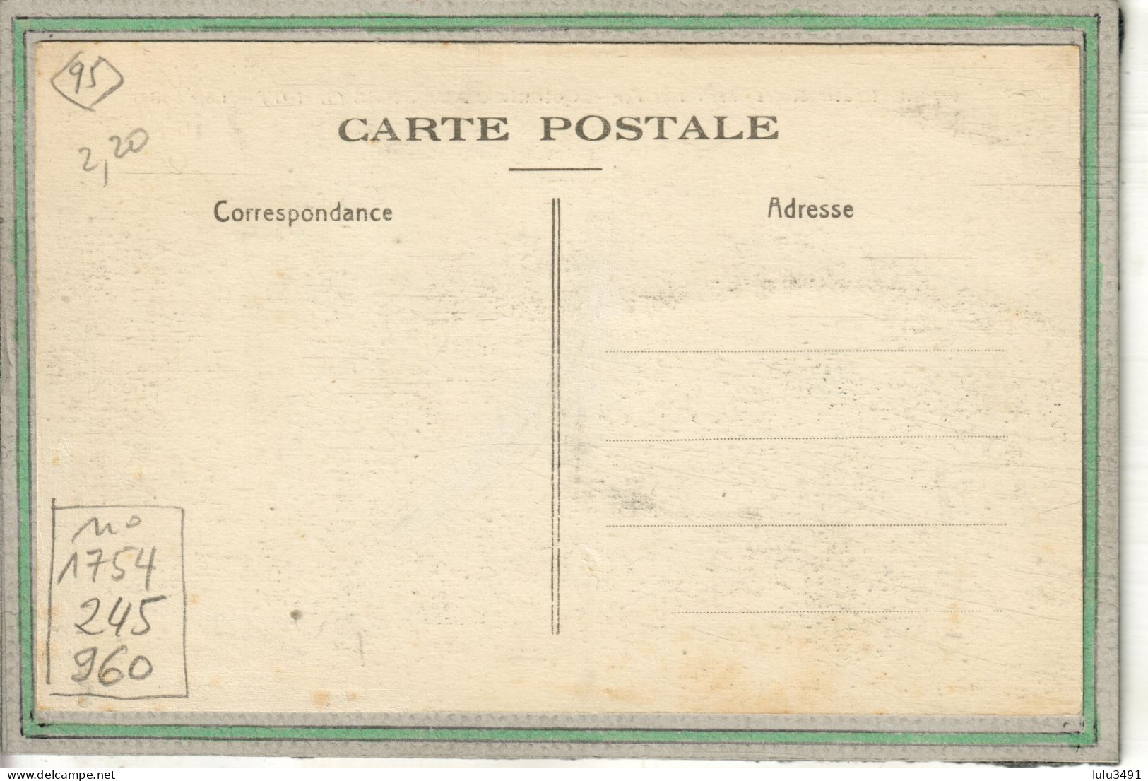 CPA - (95) AVERNES - Aspect De La Colonie-Orphelinat National Des Chemins De Fer En 1910 - Avernes