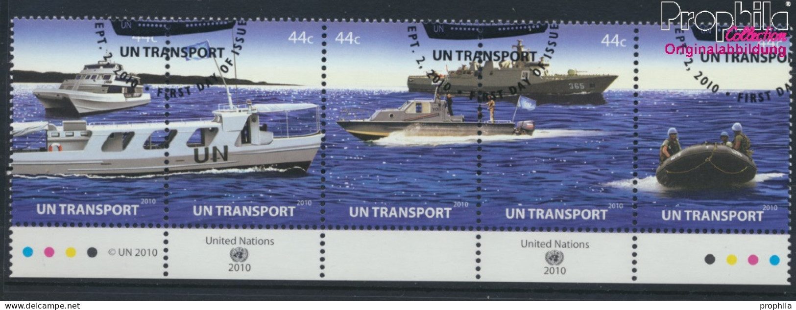 UNO - New York 1229-1233 Fünferstreifen (kompl.Ausg.) Gestempelt 2010 Transport (10063376 - Oblitérés