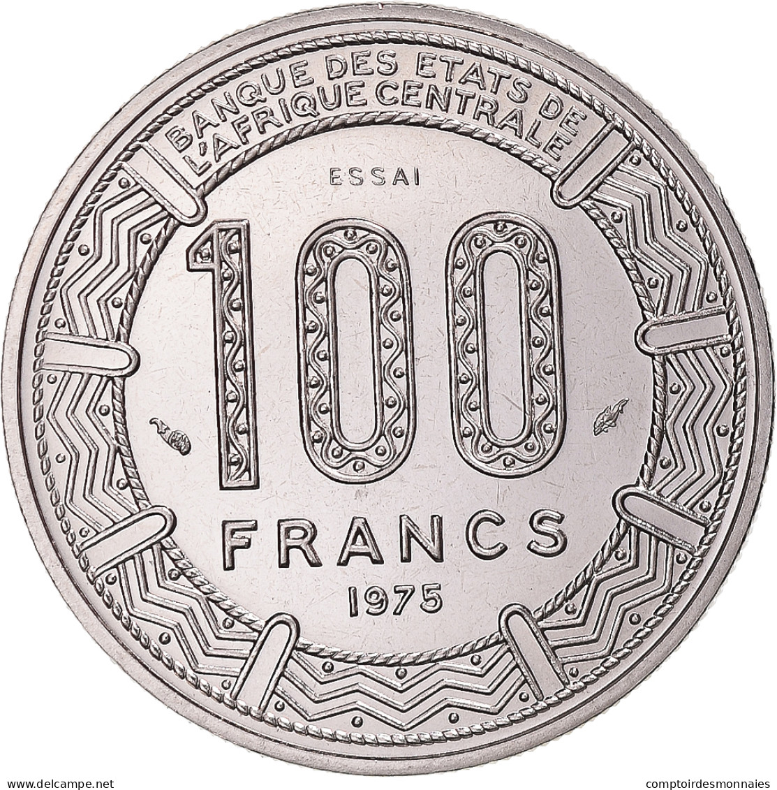 Monnaie, Gabon, 100 Francs, 1975, Paris, ESSAI, FDC, Nickel, KM:E6 - Gabun