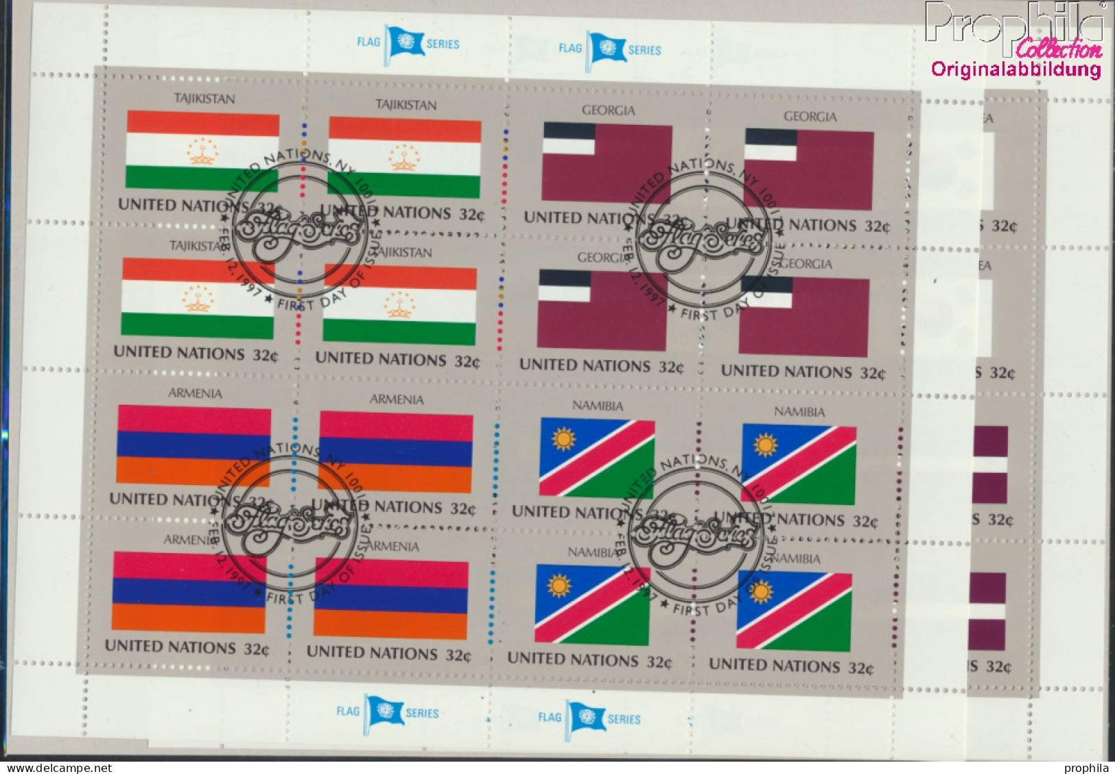 UNO - New York 722-729Klb Kleinbogen (kompl.Ausg.) Gestempelt 1997 Mitgliedsstaaten (10050701 - Used Stamps