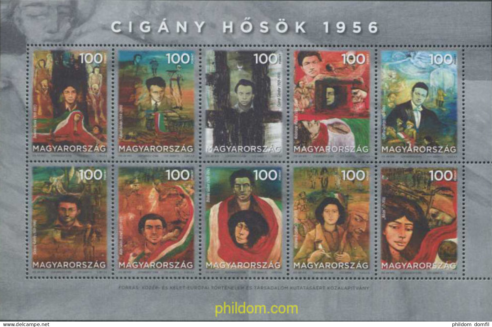 605433 MNH HUNGRIA 2018 PERSONAJES - Nuovi