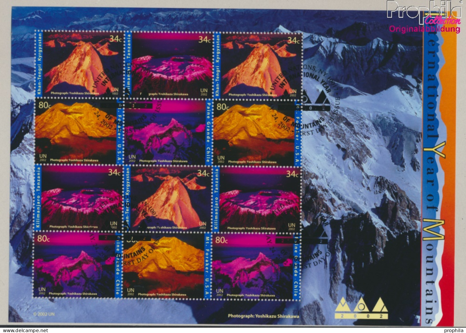 UNO - New York 896-899Klb Kleinbogen (kompl.Ausg.) Gestempelt 2002 Berge (10050680 - Used Stamps
