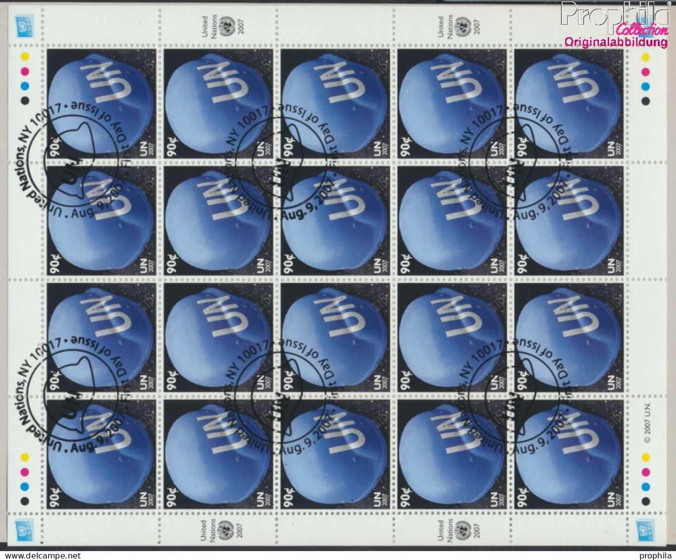 UNO - New York 1073Klb Kleinbogen (kompl.Ausg.) Gestempelt 2007 Freimarke (10050678 - Used Stamps