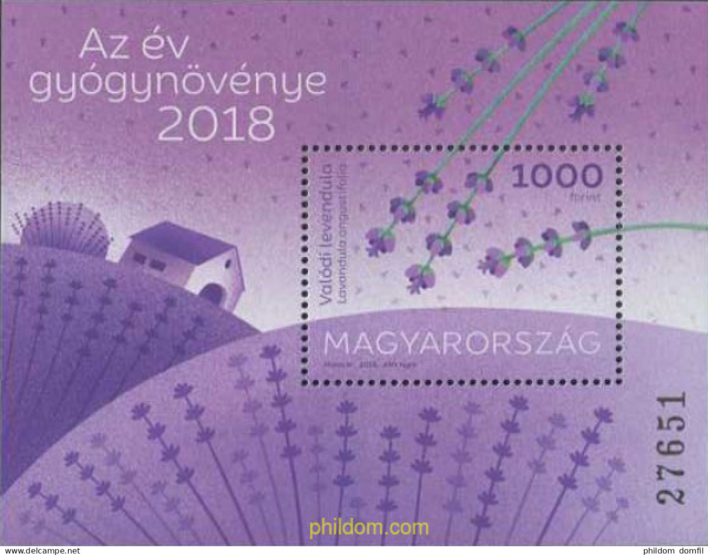 607595 MNH HUNGRIA 2018 FLORES - Nuovi