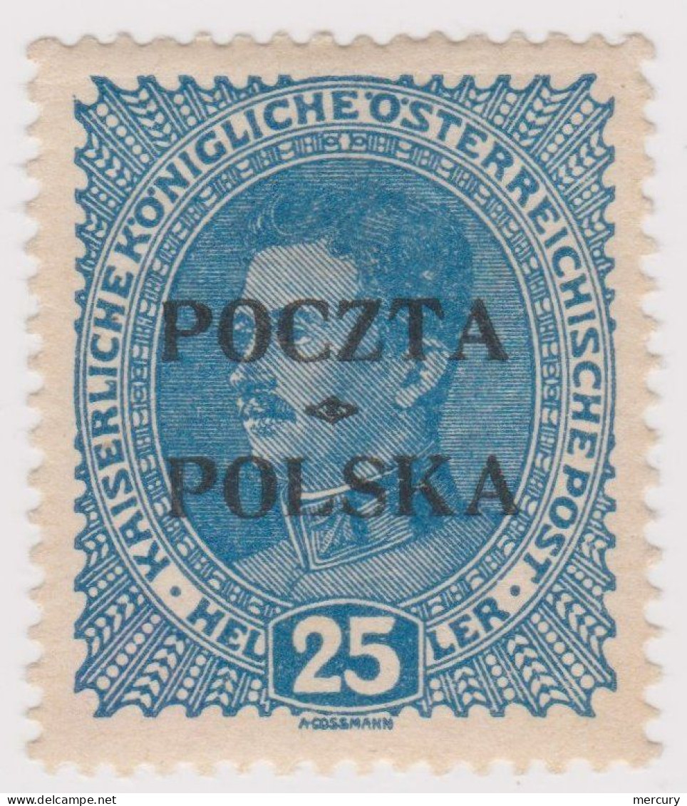 POLOGNE - 25 H. De Cracovie FAUX - 2 Scans - Unused Stamps