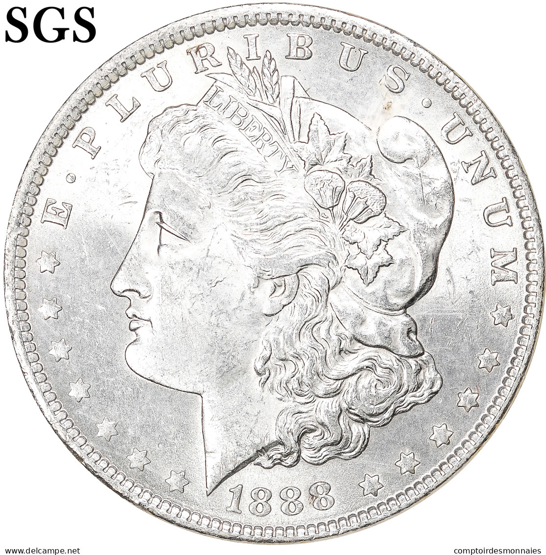 Monnaie, États-Unis, Morgan Dollar, 1888, U.S. Mint, Philadelphie, SGS, MS65 - 1878-1921: Morgan