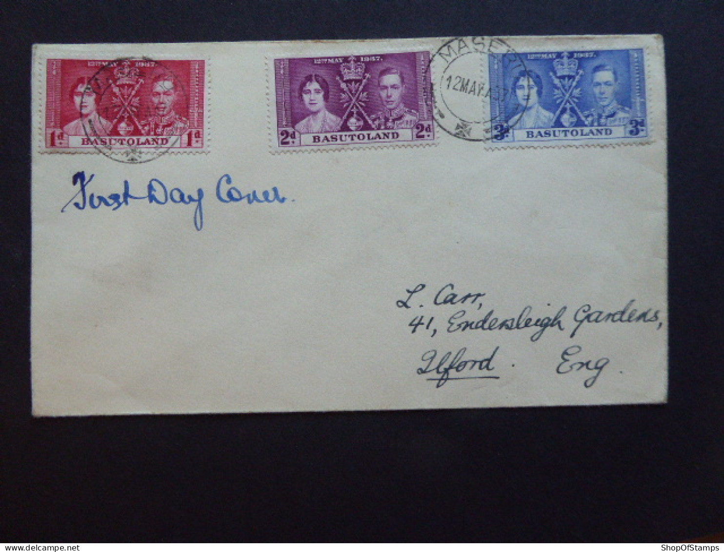 BASUTOLAND CORONATION POSTMARK MASERU FDC - Altri & Non Classificati