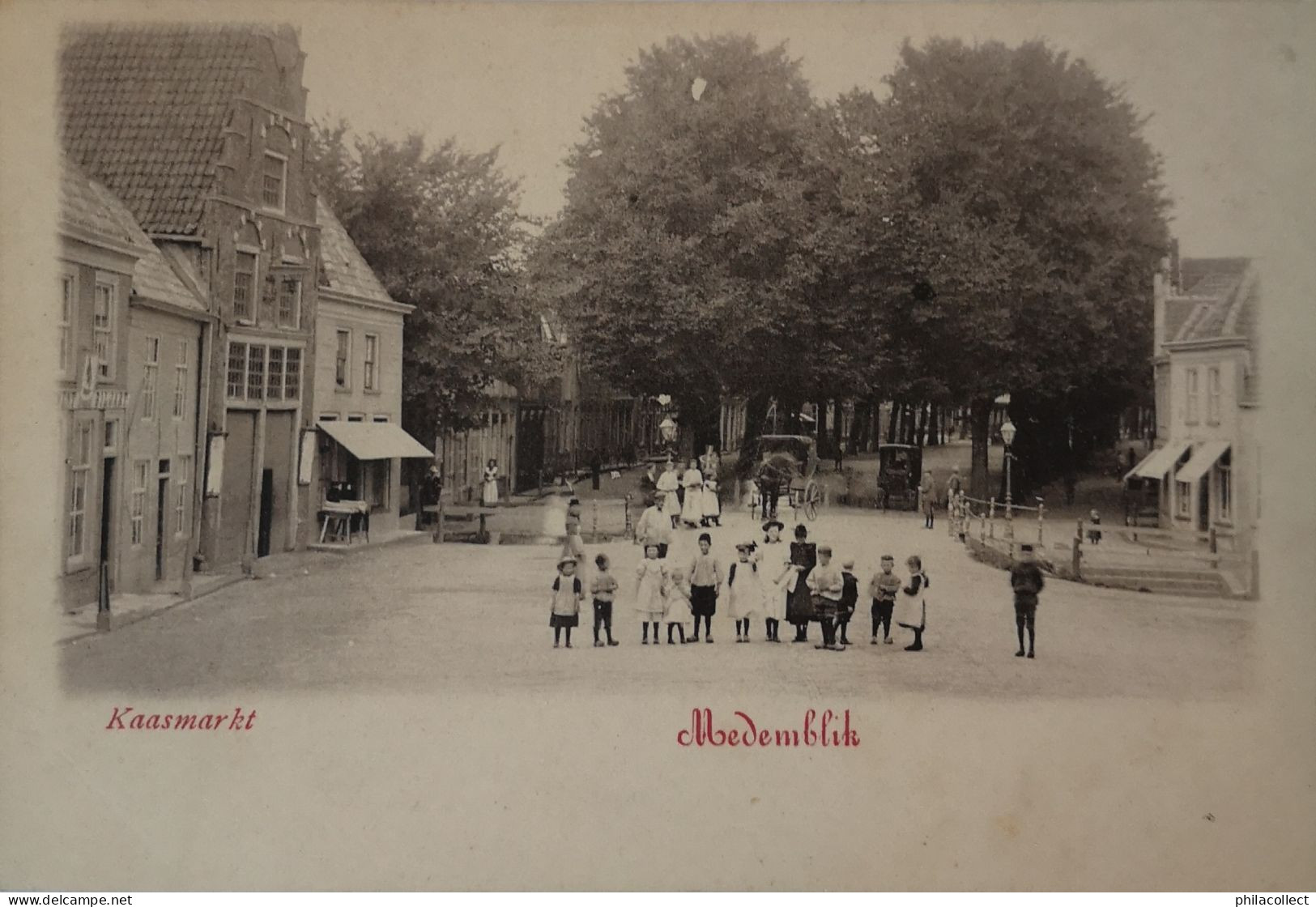 Medemblik // Kaasmarkt (Veel Volk) Ca 1900 - Medemblik