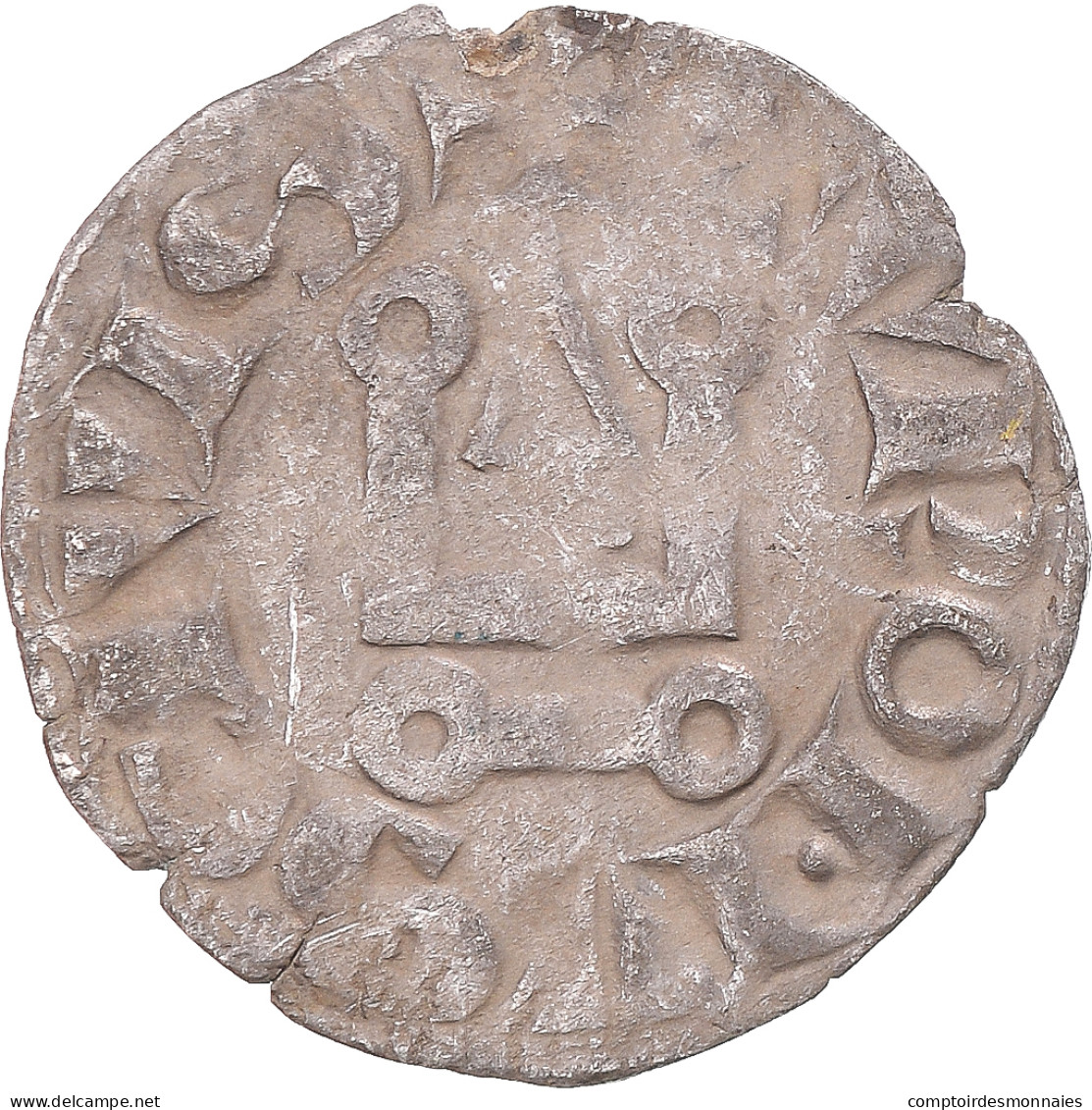 Monnaie, France, Louis VIII, Denier Tournois, 1223-1244, Tours, TB+, Billon - 1223-1226 Louis VIII Le Lion