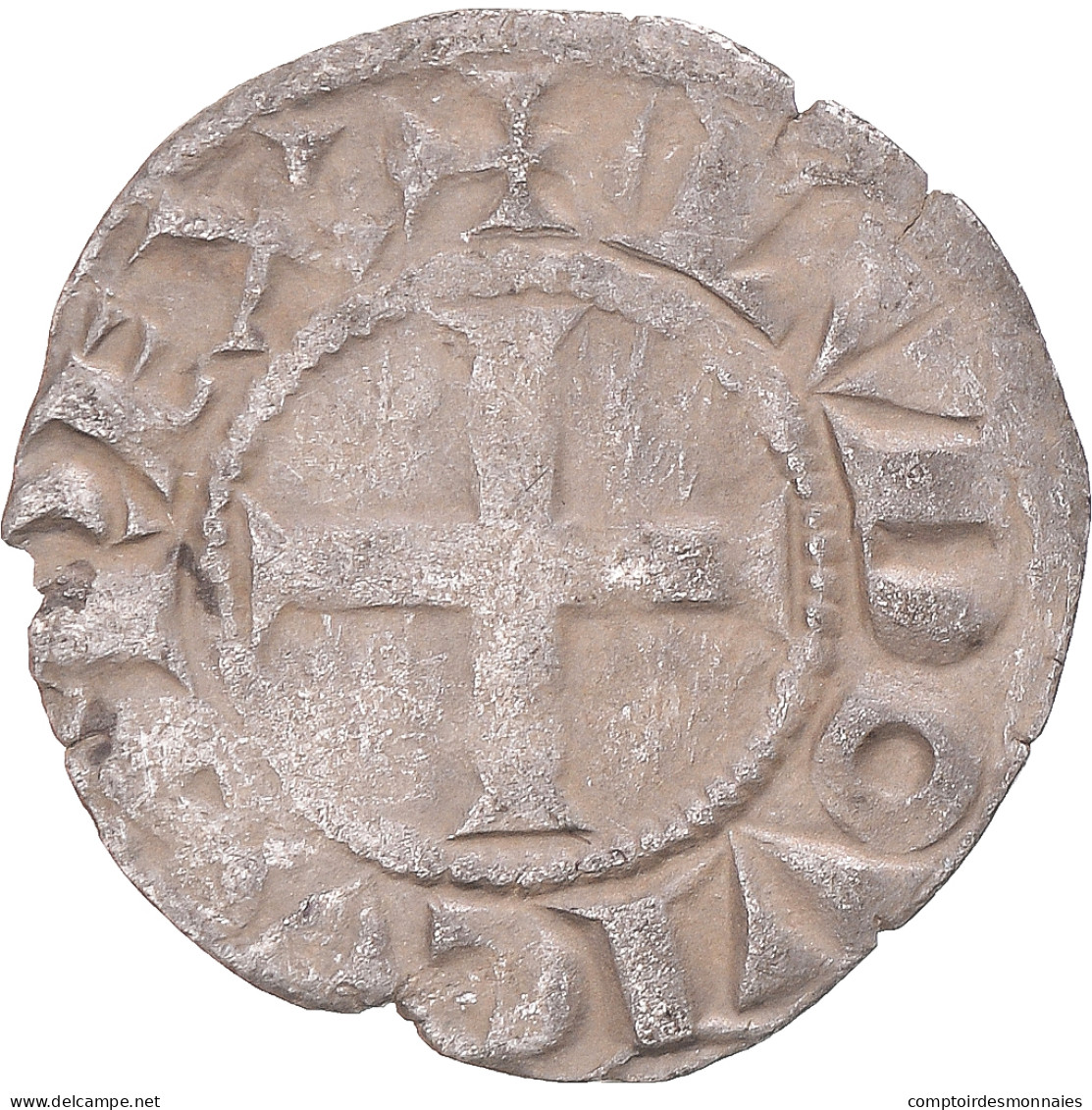 Monnaie, France, Louis VIII, Denier Tournois, 1223-1244, Tours, TB+, Billon - 1223-1226 Louis VIII Le Lion
