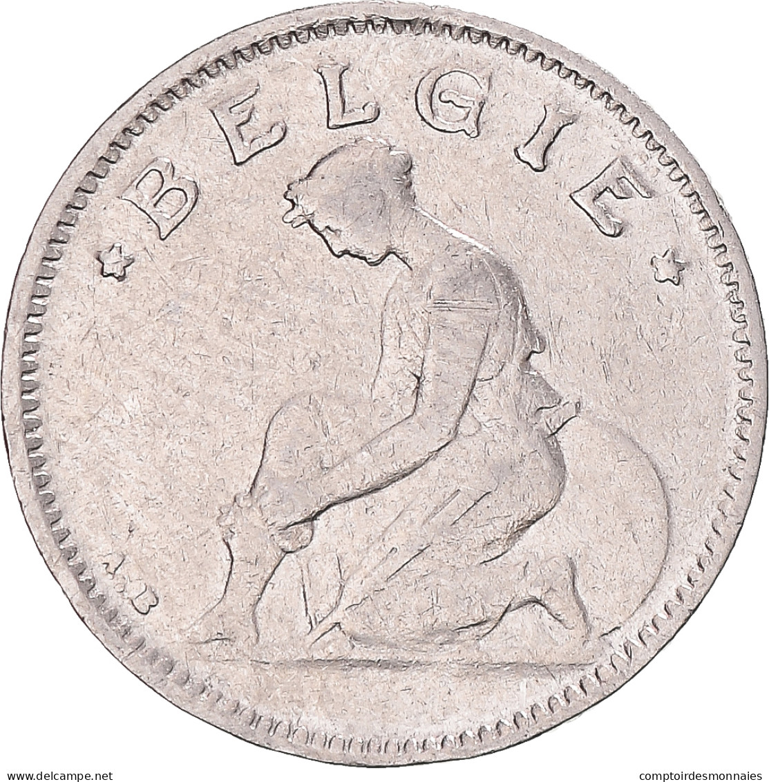 Monnaie, Belgique, 50 Centimes, 1923, TB+, Nickel - 50 Cent
