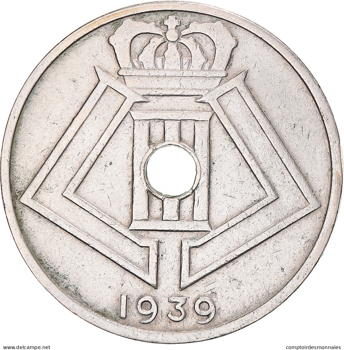 Monnaie, Belgique, Leopold III, 25 Centimes, 1939, TTB, Nickel-Cuivre - 25 Centimes