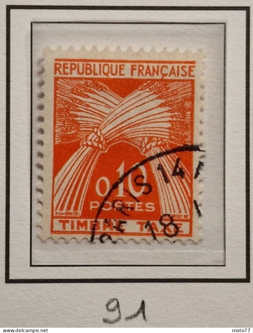 TIMBRE France TAXE Série 90 91 92 93 94  Sg 91 92 93 " état " - Yvert & Tellier 2003 Coté 5.50 € - 1960-.... Oblitérés