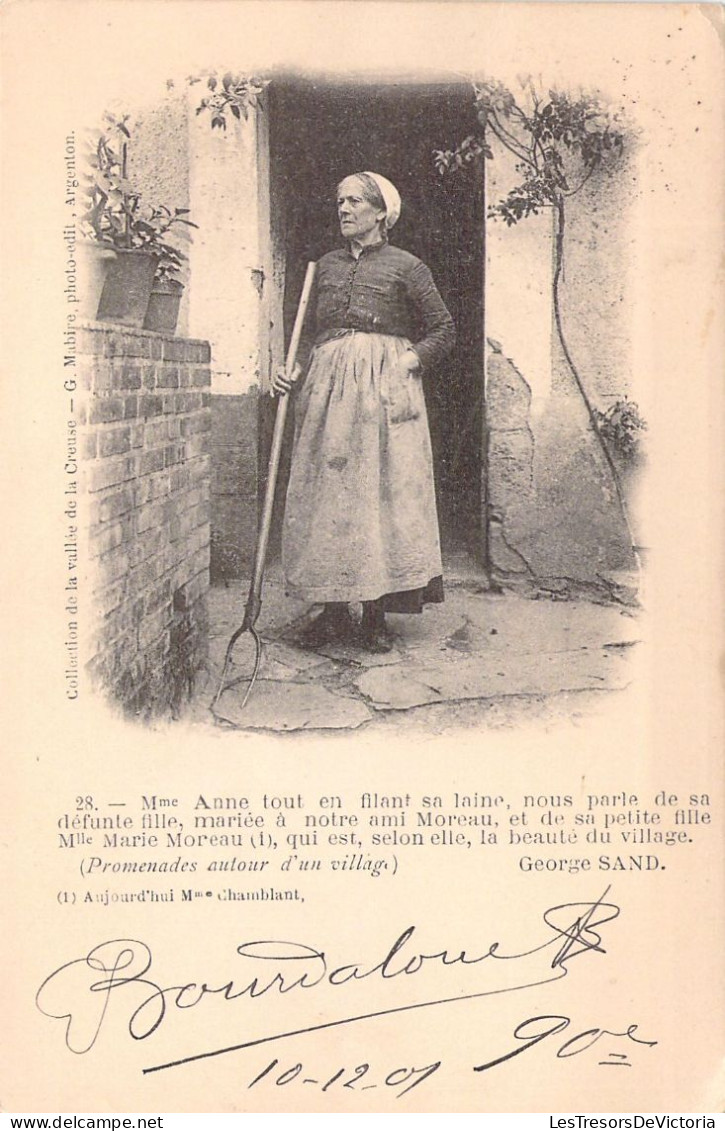 FOLKLORE - Madame Anne - Georges Sand - Carte Postale Ancienne - Autres & Non Classés