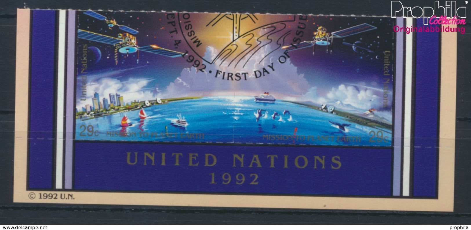 UNO - New York 633-634 Paar (kompl.Ausg.) Gestempelt 1992 Planet Erde (10036321 - Used Stamps