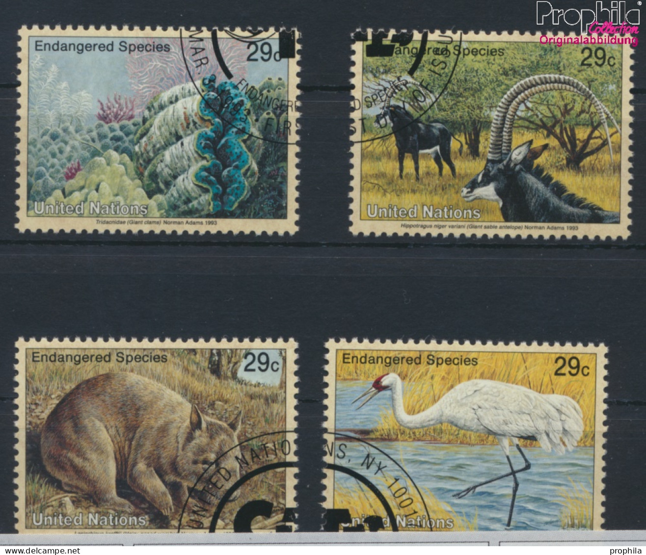 UNO - New York 644-647 (kompl.Ausg.) Gestempelt 1993 Gefährdete Tiere (10036298 - Used Stamps