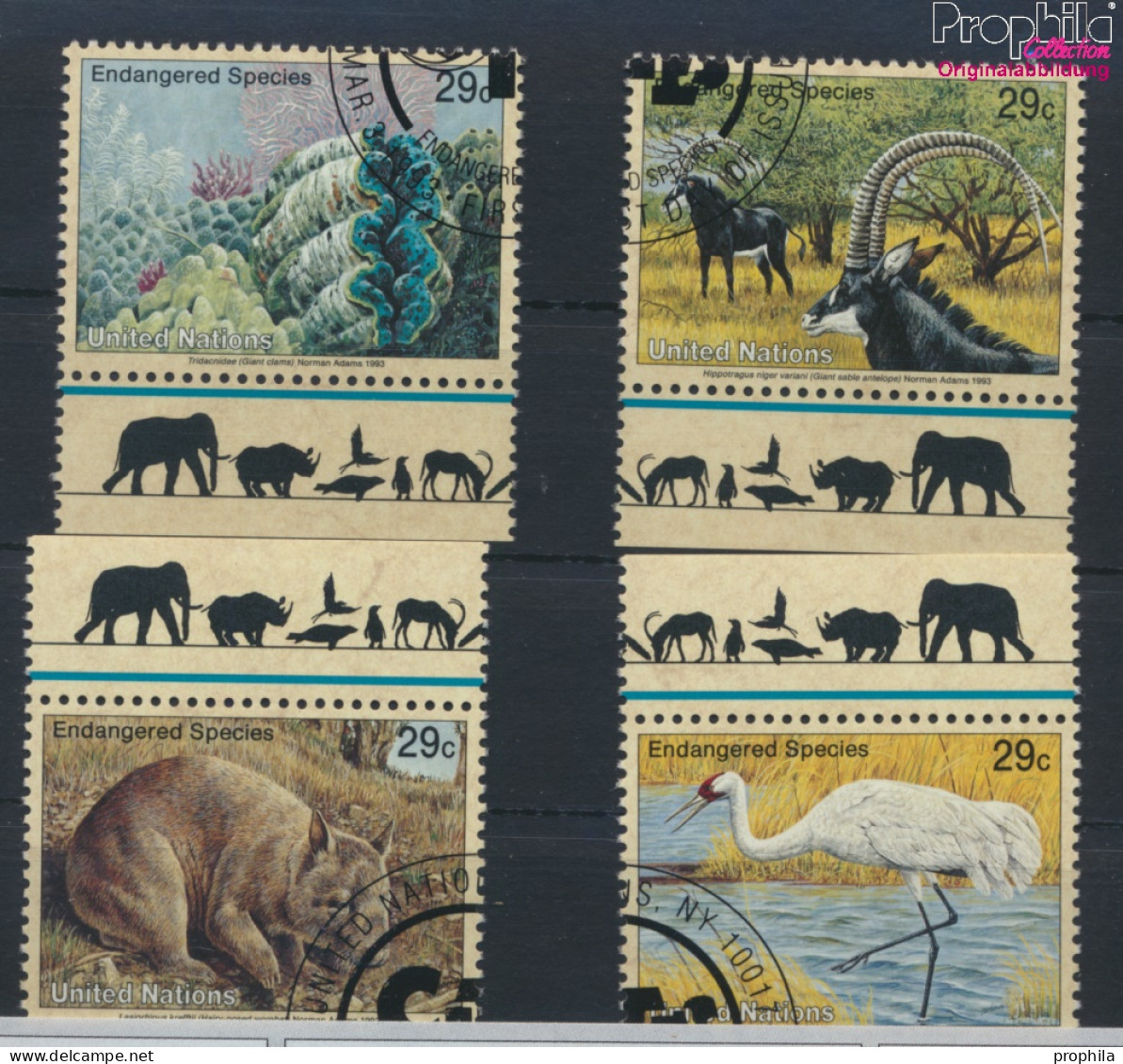 UNO - New York 644-647 (kompl.Ausg.) Gestempelt 1993 Gefährdete Tiere (10036299 - Used Stamps