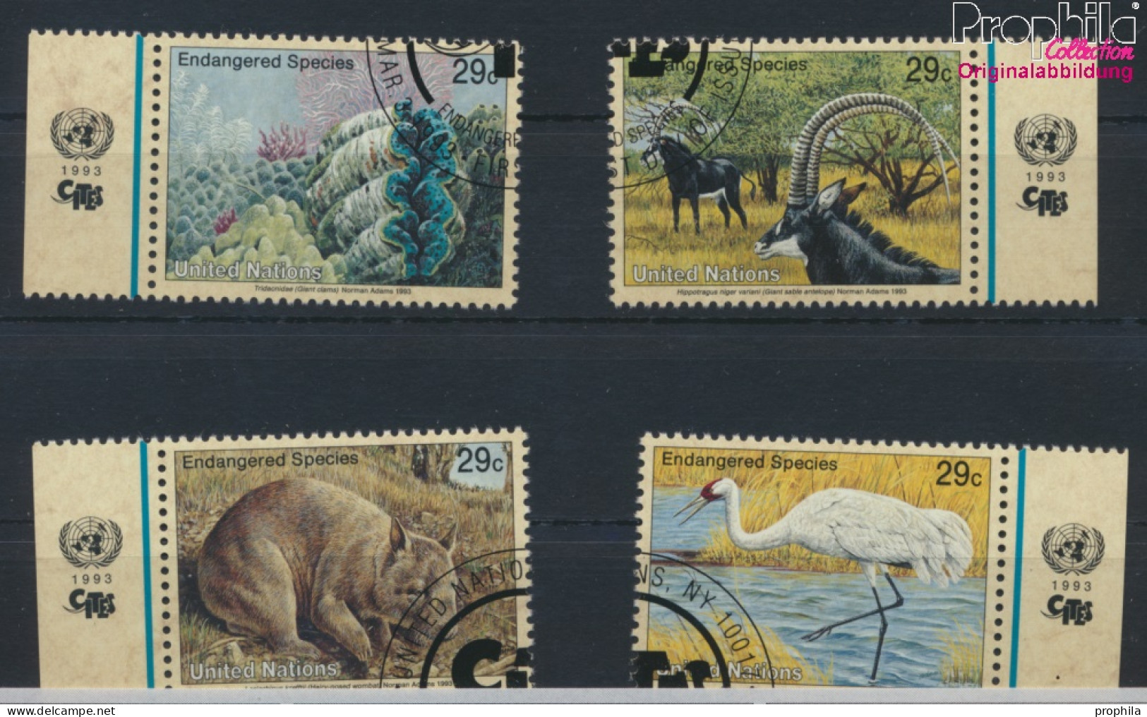 UNO - New York 644-647 (kompl.Ausg.) Gestempelt 1993 Gefährdete Tiere (10036301 - Used Stamps
