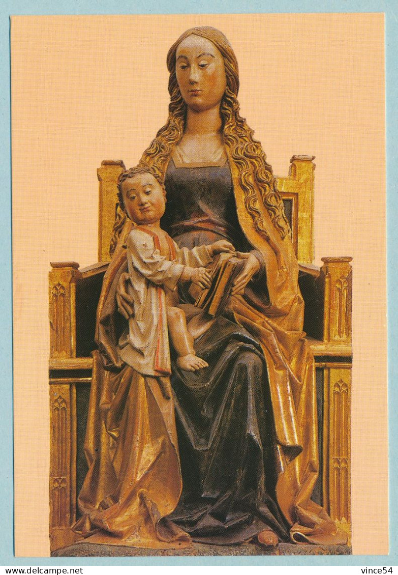 FROMISTA - Museo Parroquial De S. Pedro - Virgen Con El Nibo - Anonimo - Ano 1.500 - Vierge Et L'Enfant Jésus - Autres & Non Classés
