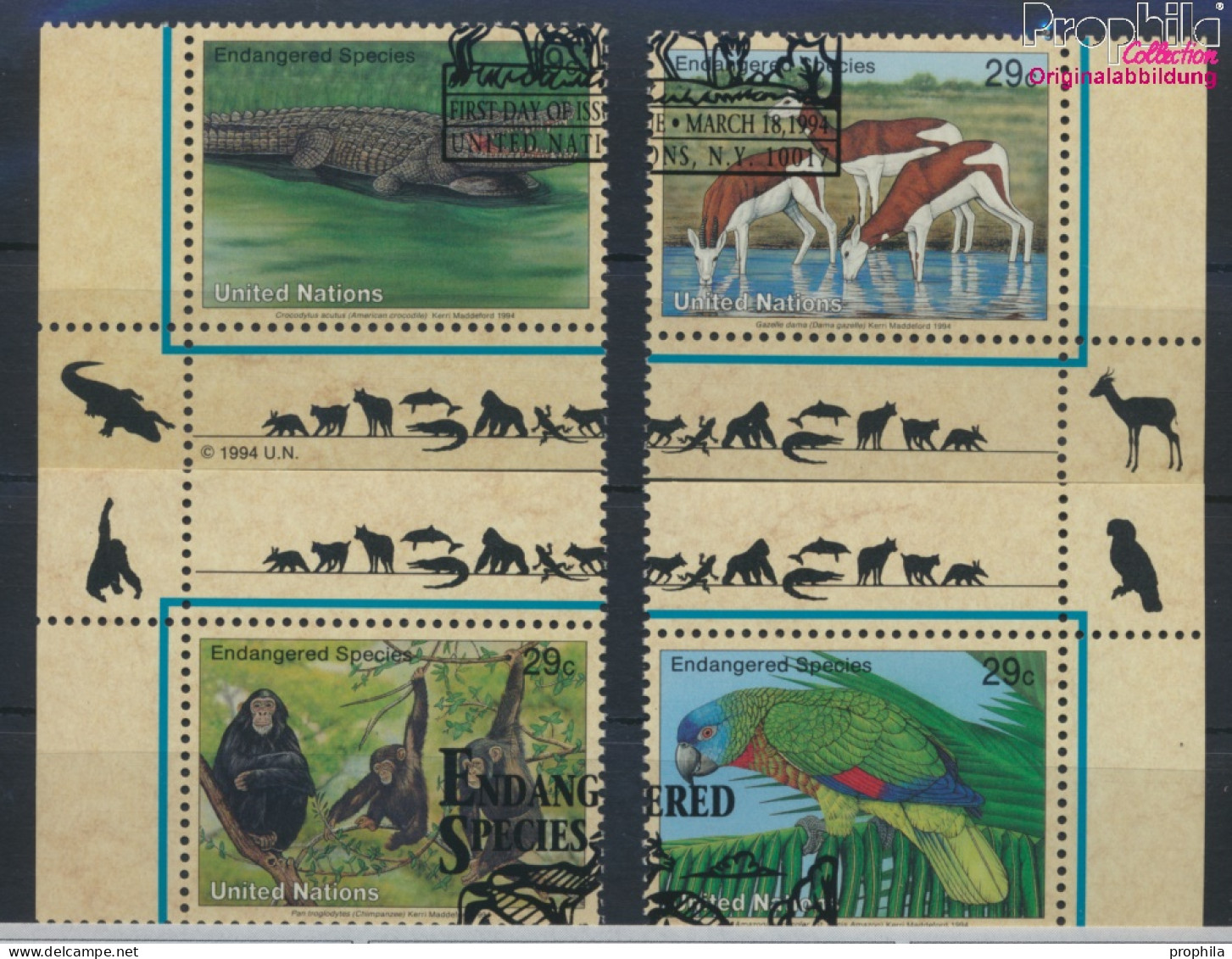 UNO - New York 663-666 (kompl.Ausg.) Gestempelt 1994 Gefährdete Tiere (10036781 - Used Stamps