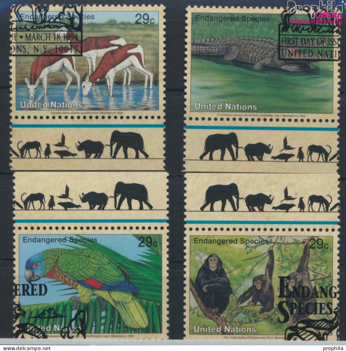 UNO - New York 663-666 (kompl.Ausg.) Gestempelt 1994 Gefährdete Tiere (10036782 - Used Stamps