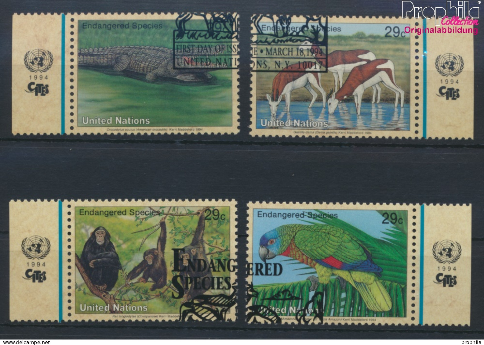 UNO - New York 663-666 (kompl.Ausg.) Gestempelt 1994 Gefährdete Tiere (10036784 - Used Stamps
