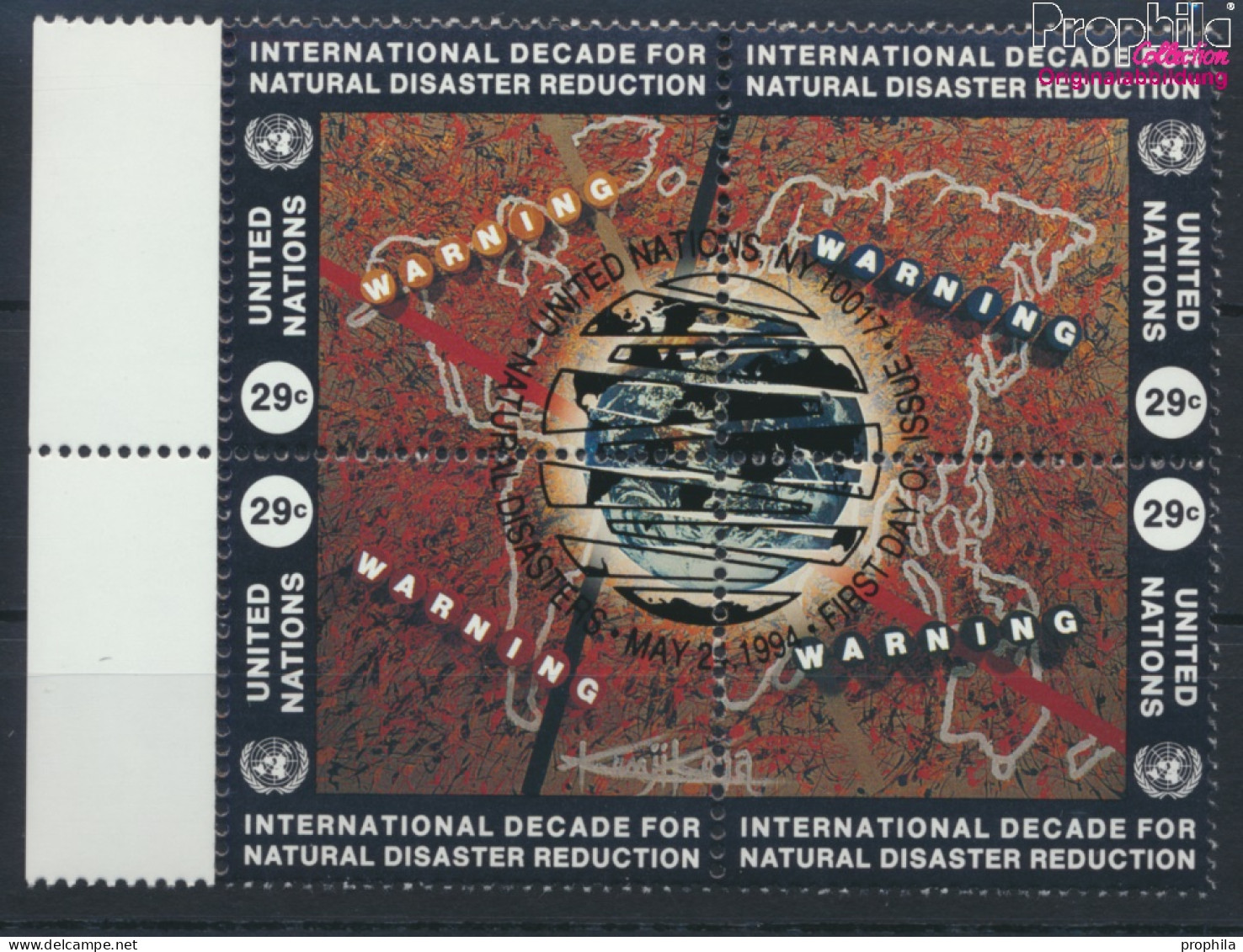UNO - New York 671-674 Viererblock (kompl.Ausg.) Gestempelt 1994 Naturkatastrophen-Prophylaxe (10036774 - Used Stamps