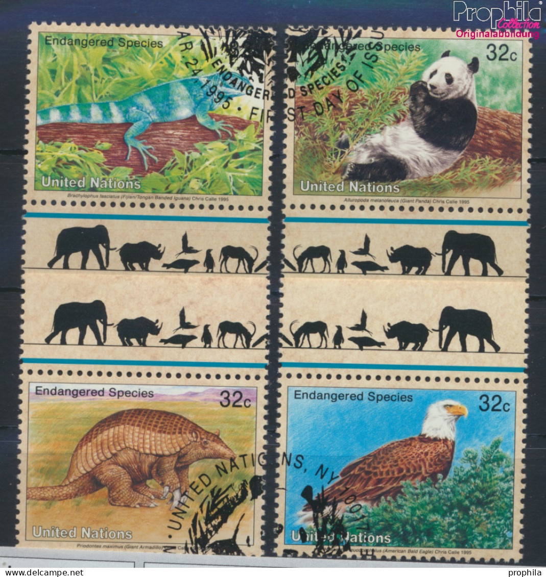 UNO - New York 681-684 (kompl.Ausg.) Gestempelt 1995 Gefährdete Tiere (10036711 - Used Stamps