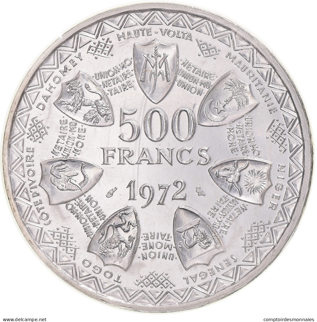 Monnaie, Communauté économique Des États De L'Afrique De L'Ouest, 500 Francs - Elfenbeinküste