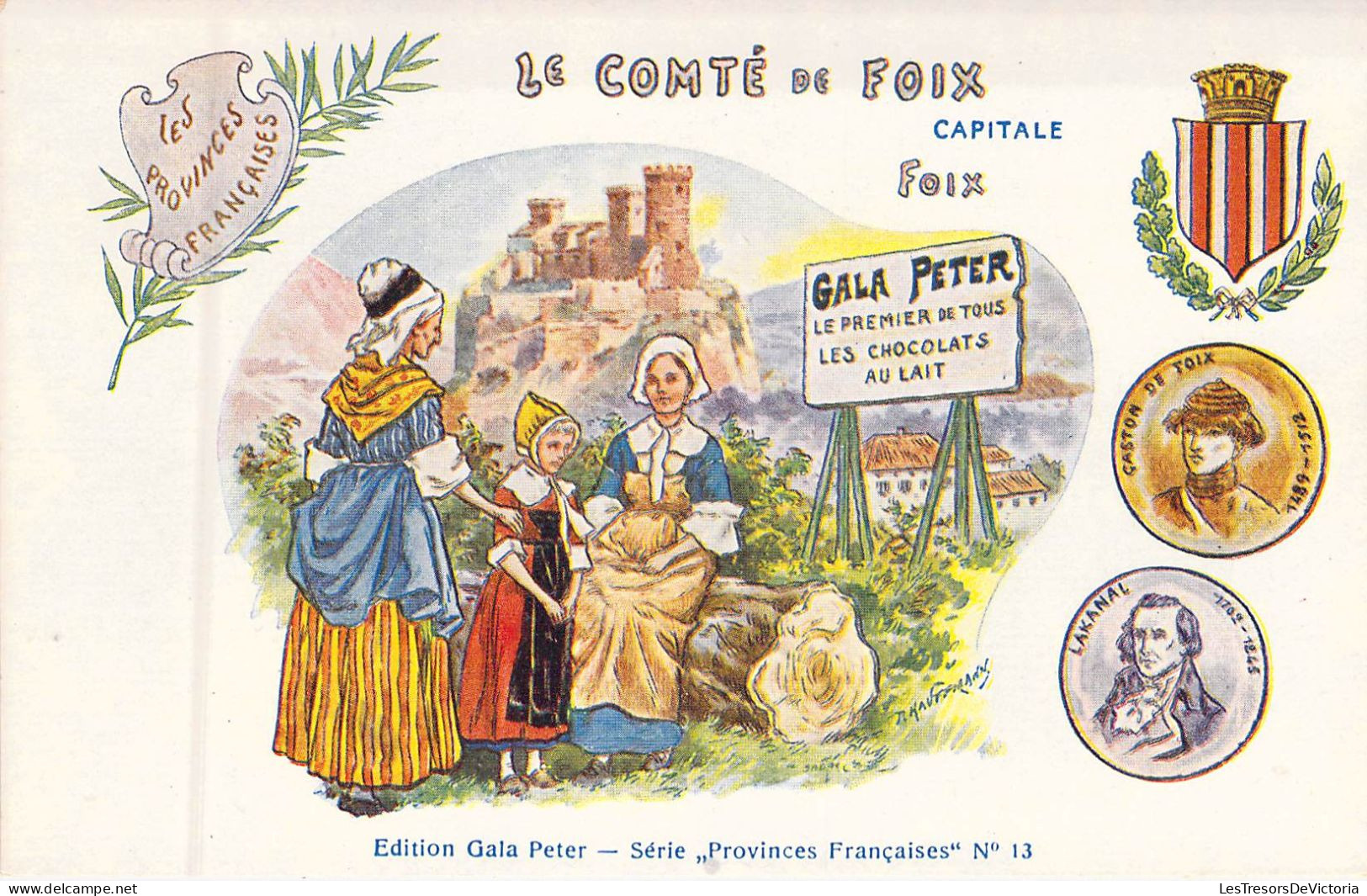 REGIONS - LE COMTE DE FOIX - Capatale Foix - Edition Gala Peter - Carte Postale Ancienne - Altri & Non Classificati