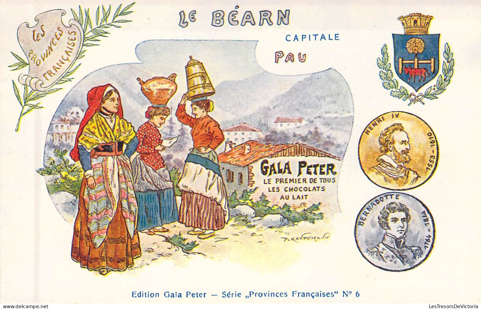 REGIONS - Le BEARN - Capitale Pau - Edition Gala Peter - Carte Postale Ancienne - Autres & Non Classés