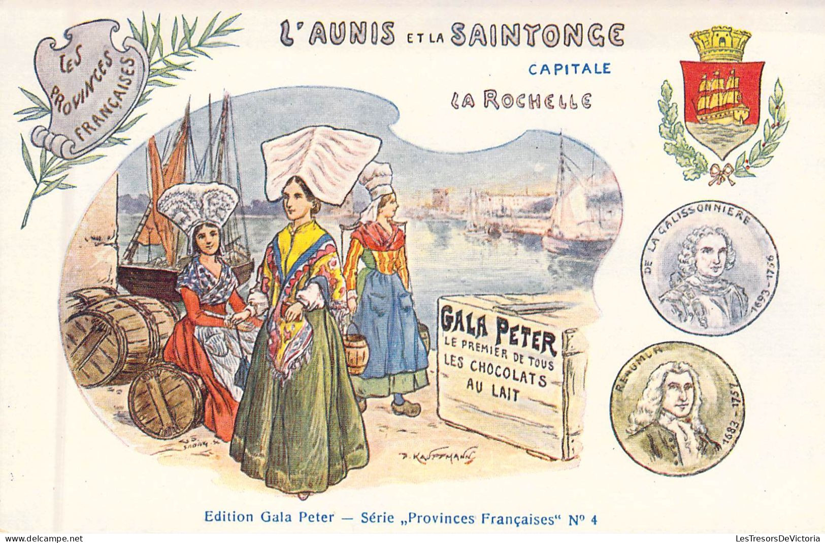 REGIONS - L'AUNIS ET LA SAINTONGE - Capitale La Rochelle - Edition Gala Peter - Carte Postale Ancienne - Autres & Non Classés