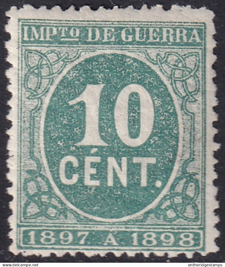 Spain 1897 Sc MR20 Espana Ed 233 War Tax MNH** Cracked Gum - Oorlogstaks