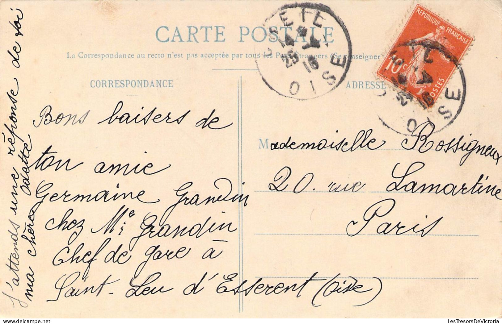 Belgique - St Leu D'Dsserent - Place Baroche - Vandenhove  - Carte Postale Ancienne - Senlis