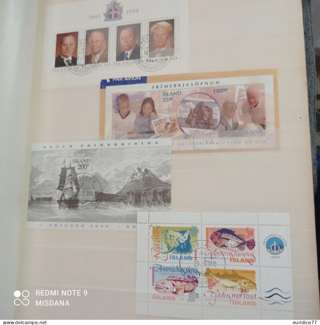 Iceland stamps collection 1873-2015 High value catalogue