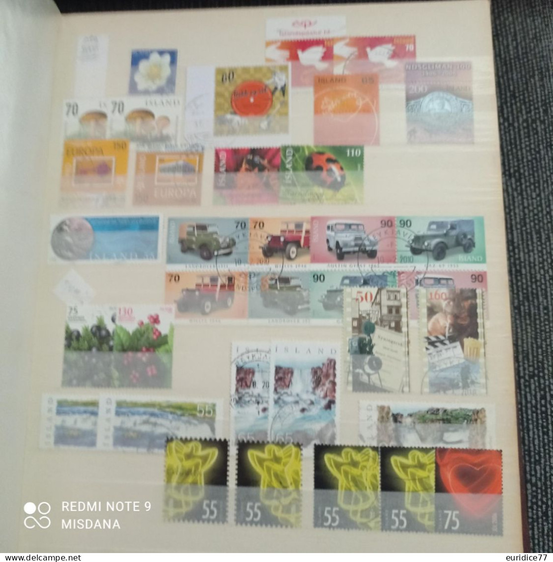 Iceland stamps collection 1873-2015 High value catalogue