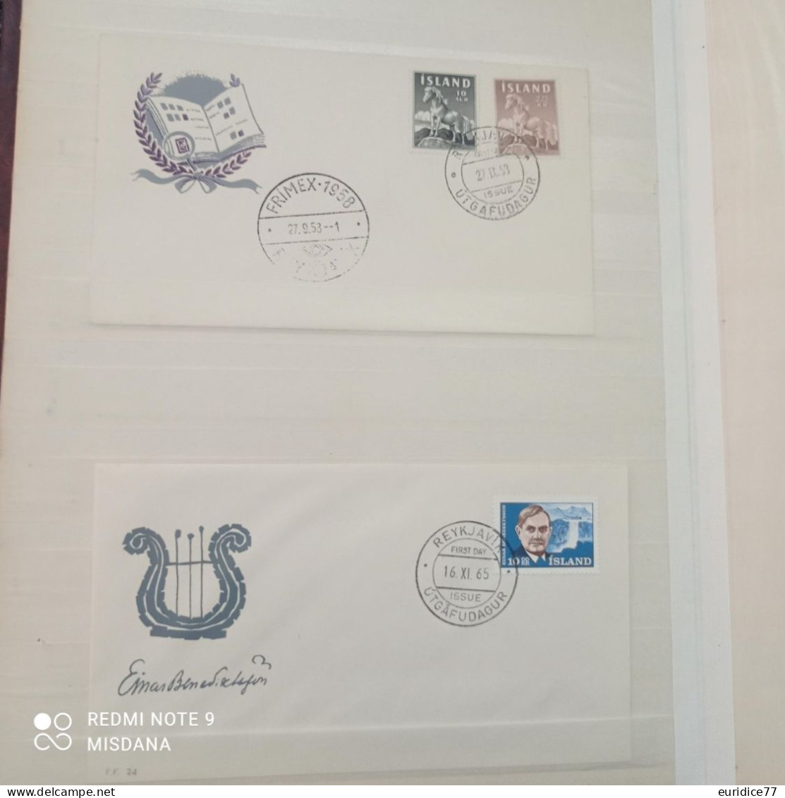 Iceland stamps collection 1873-2015 High value catalogue