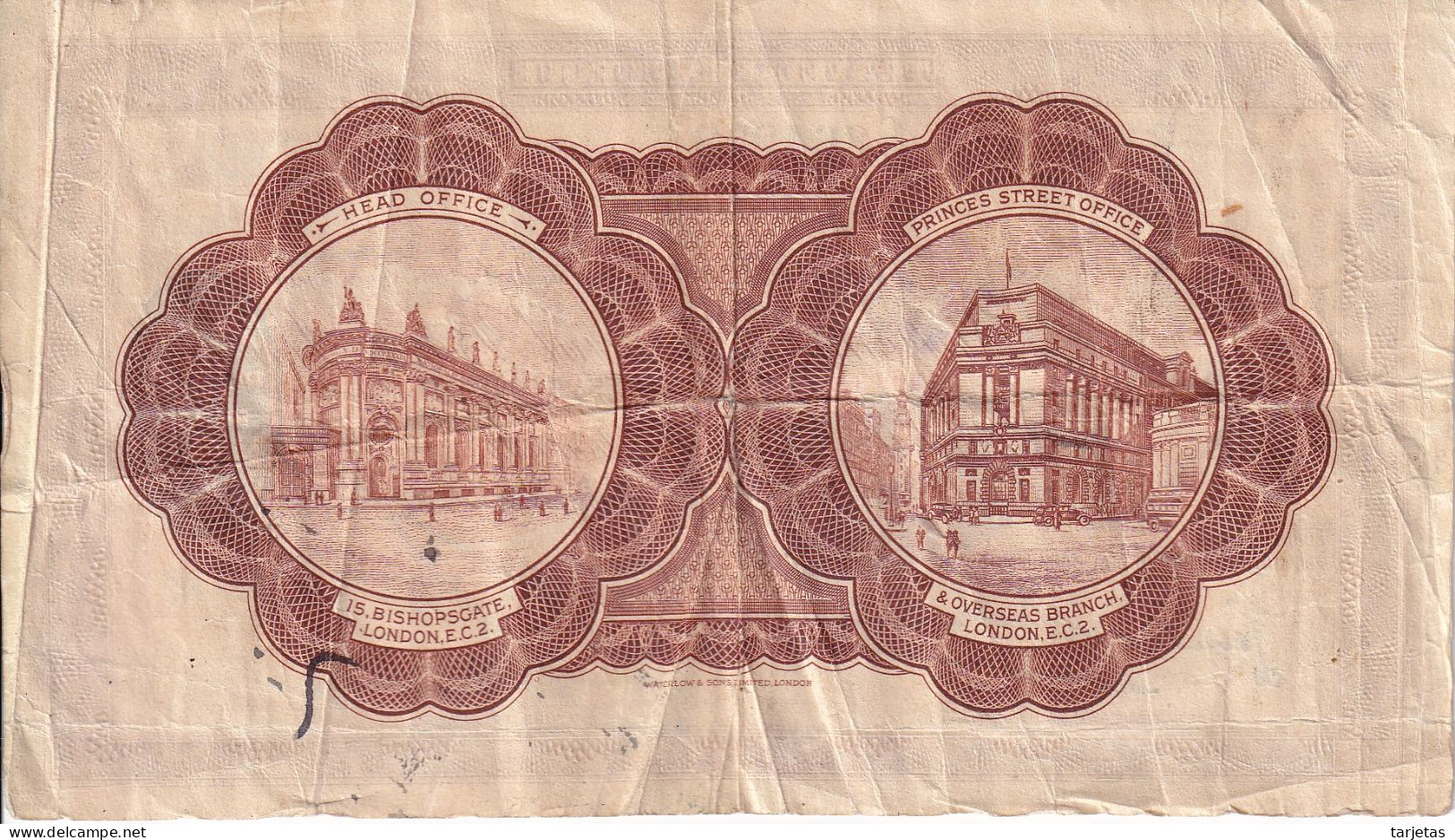 TRAVELLERS CHEQUE NATIONAL PROVINCIAL BANK LIMITED 10 POUNDS YEAR 1955 - Autres & Non Classés