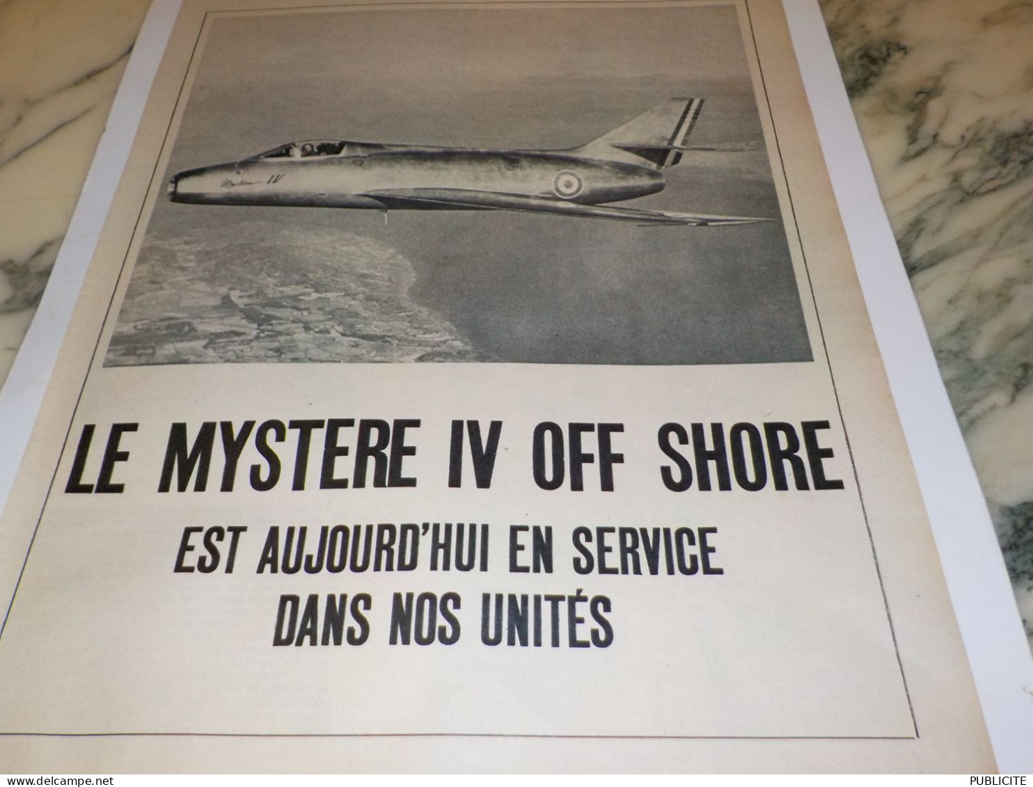 ANCIENNE PUBLICITE LE MYSTERE 4 OFF SHORE 1955 - Werbung