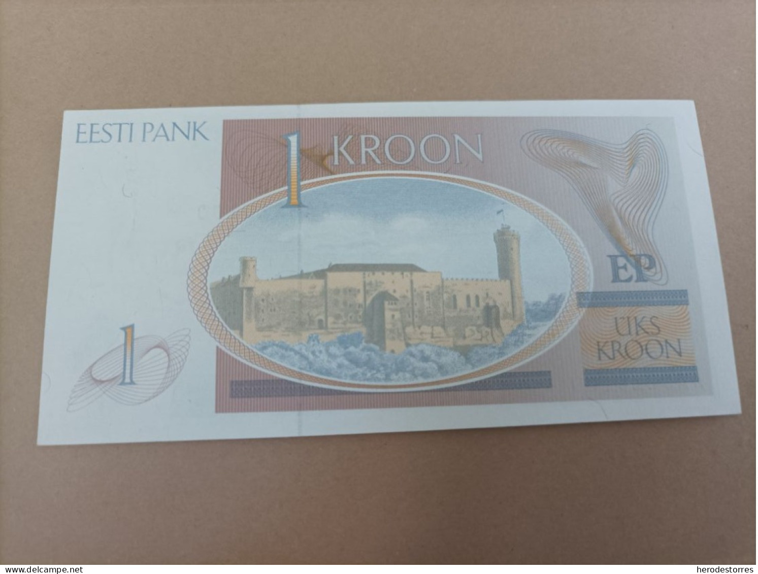 Billete De Estonia De 1 Krooni, Año 1992, Serie AA, UNC - Estland