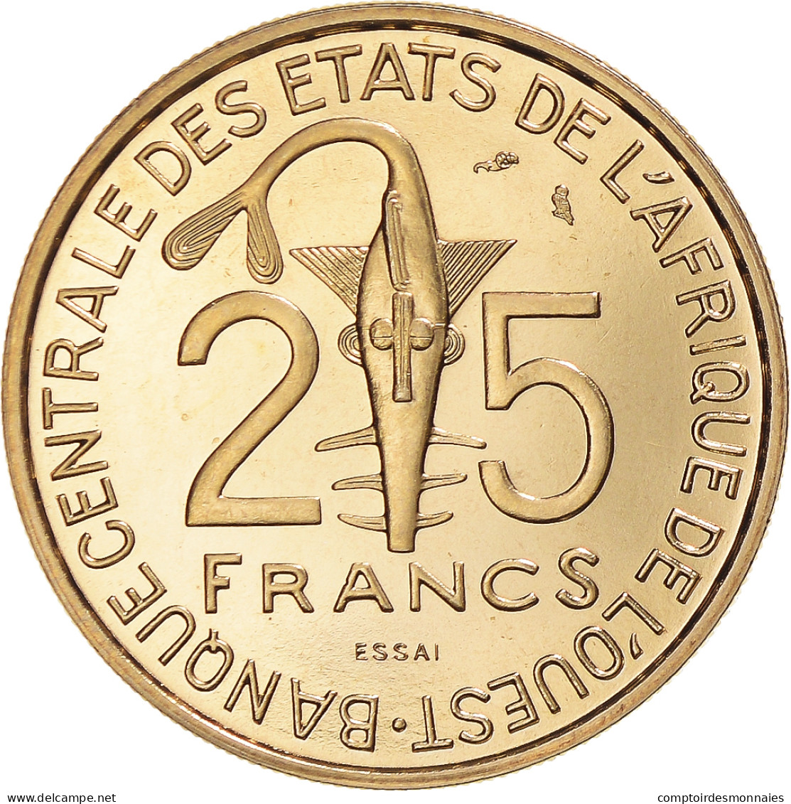 Monnaie, Communauté économique Des États De L'Afrique De L'Ouest, 25 Francs - Costa De Marfil