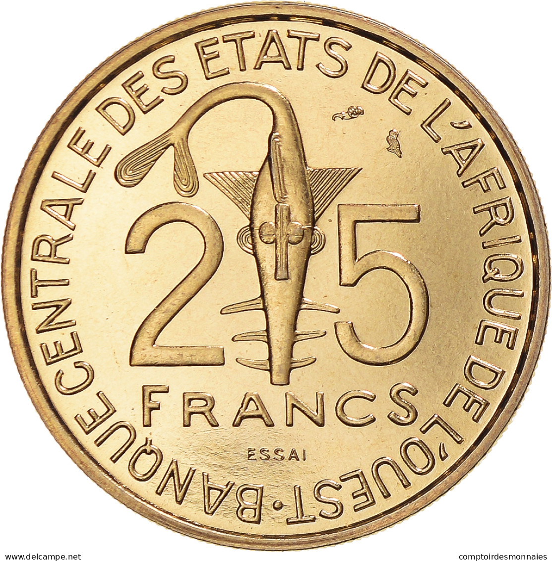 Monnaie, Communauté économique Des États De L'Afrique De L'Ouest, 25 Francs - Côte-d'Ivoire