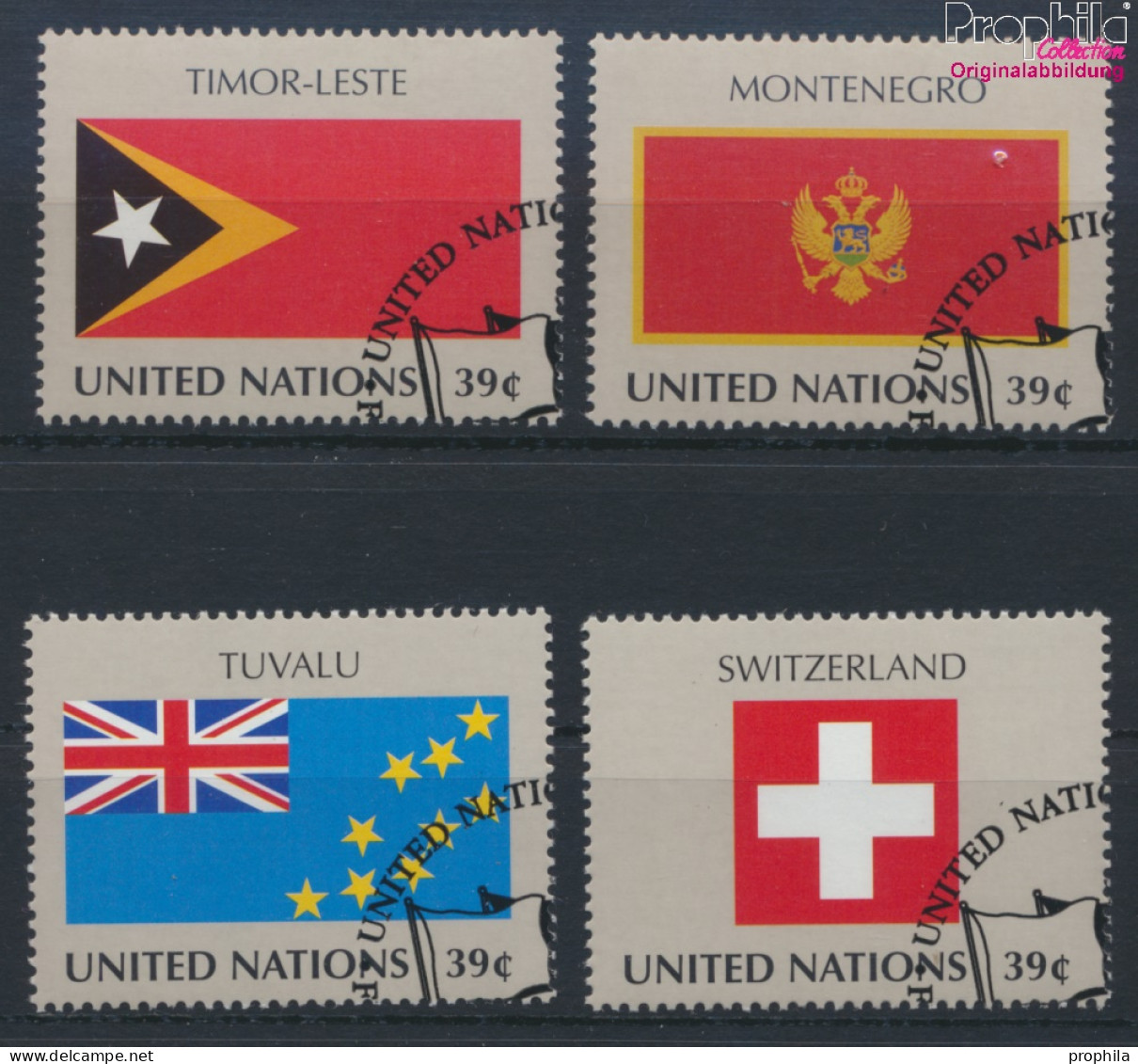 UNO - New York 1041-1044 (kompl.Ausg.) Gestempelt 2007 Flaggen (10063472 - Used Stamps