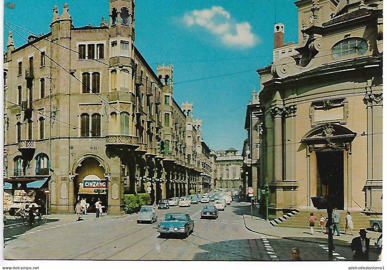 46303) CARTOLINA DI TORINO-VIA PIETRO MICCA E PALAZZO MADAMA-NUOVA - Palazzo Madama