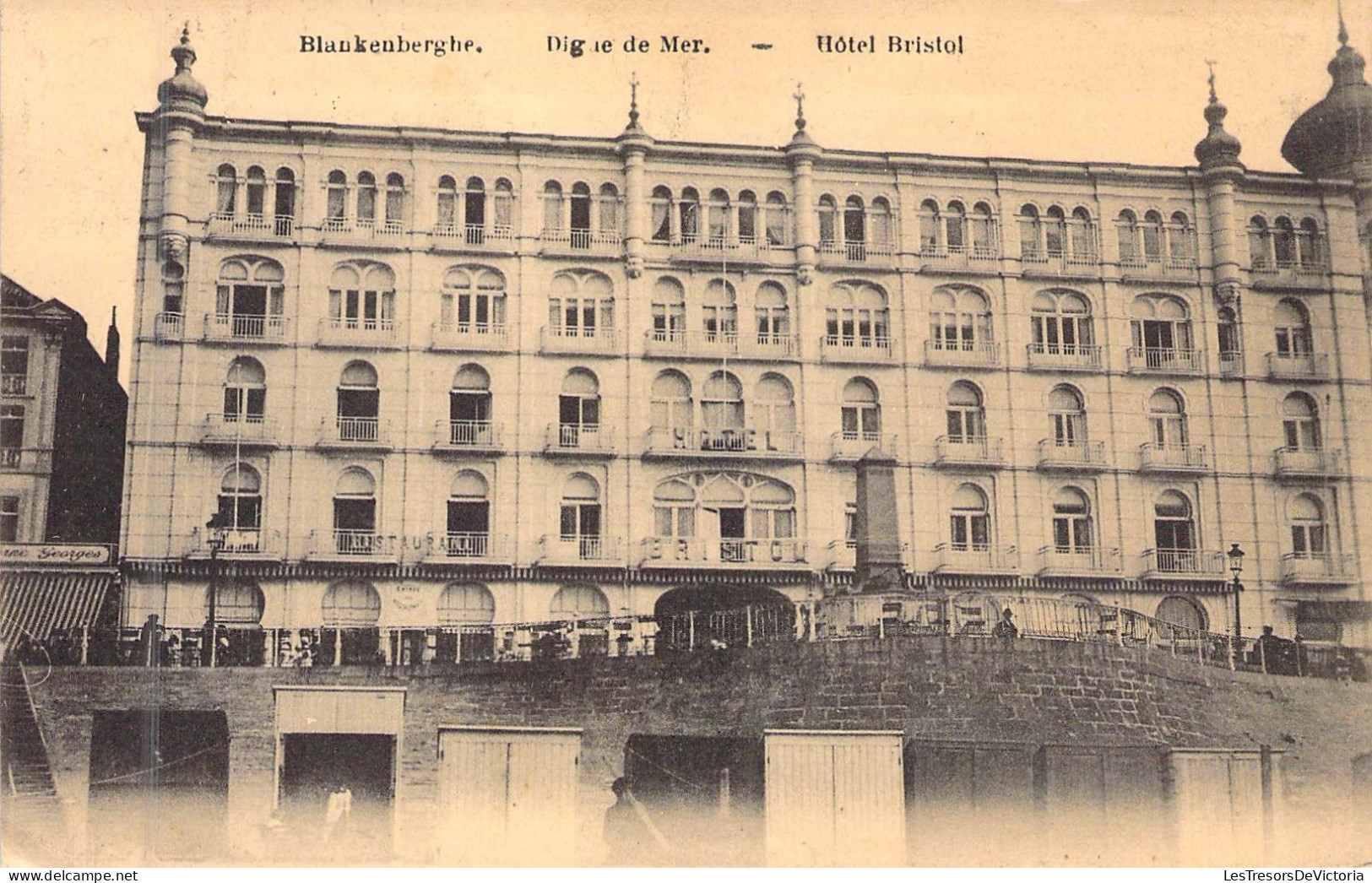 BELGIQUE - BLANFENBERGHE - Dig De La Mer - Hôtel Bristol - Carte Postale Ancienne - Blankenberge
