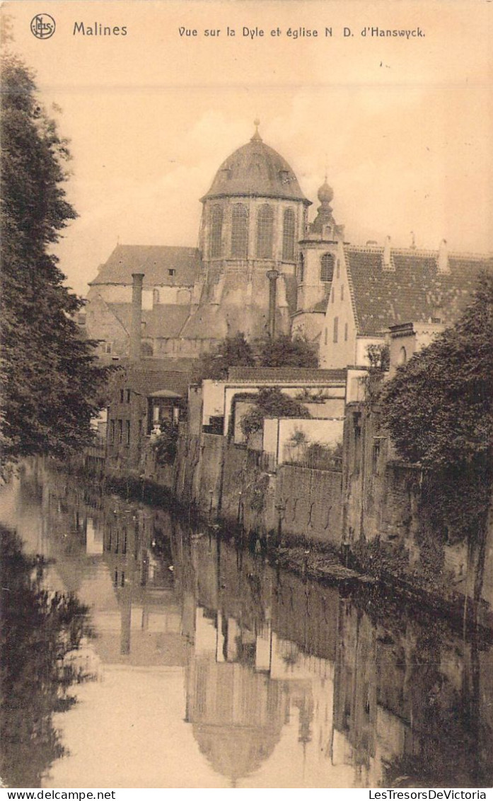 BELGIQUE - MALINES - Vue Sur Le Dyle Et église N D D'Hanswyck - Edit Nels - Carte Postale Ancienne - Mechelen